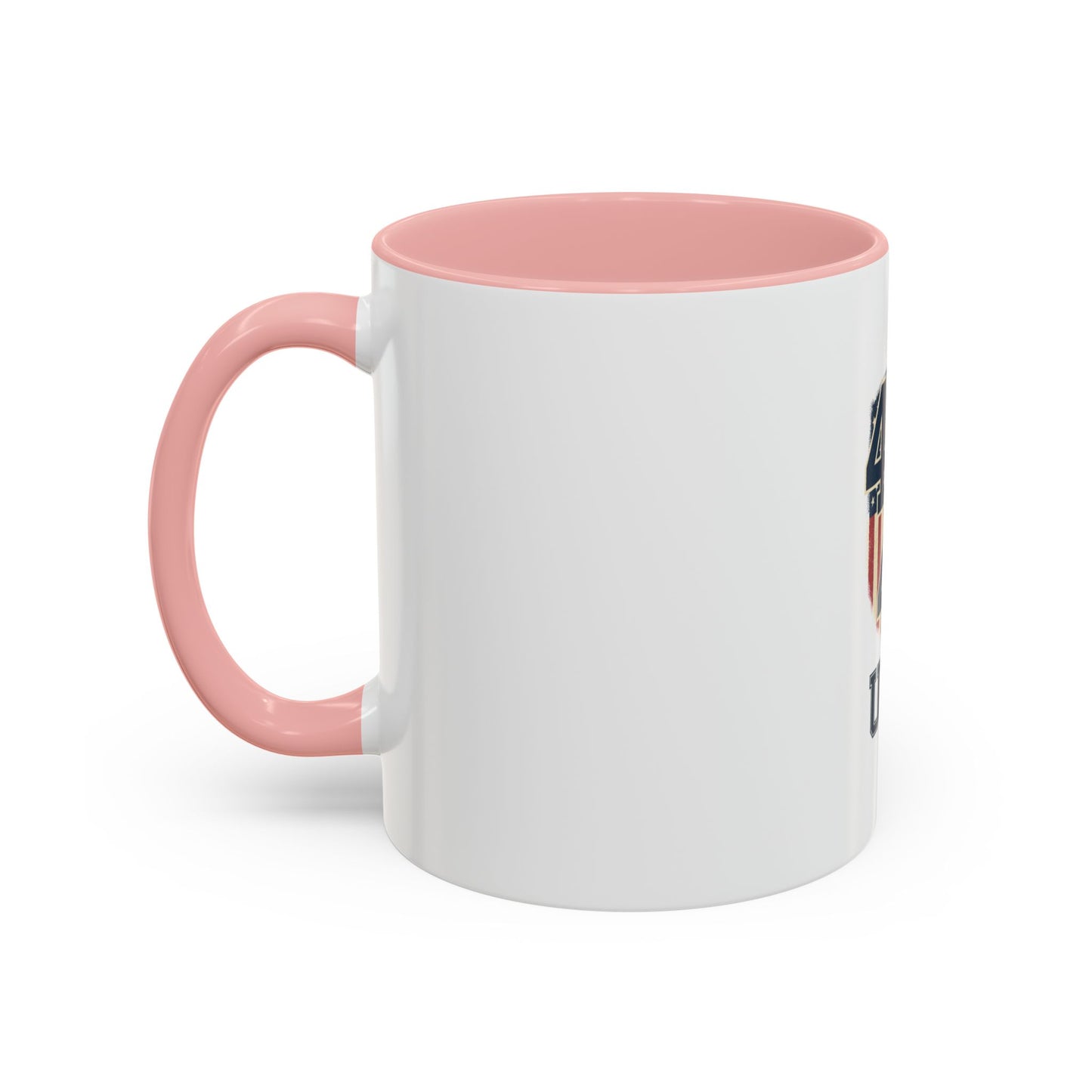 USA 45 47 Shield Accent Coffee Mug – Patriotic American Flag Design