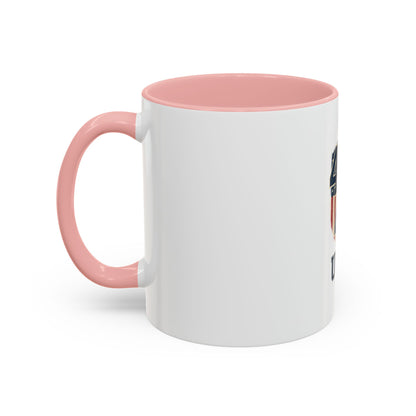 USA 45 47 Shield Accent Coffee Mug – Patriotic American Flag Design