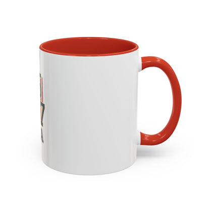 USA 45 47 Shield Accent Coffee Mug – Patriotic American Flag Design
