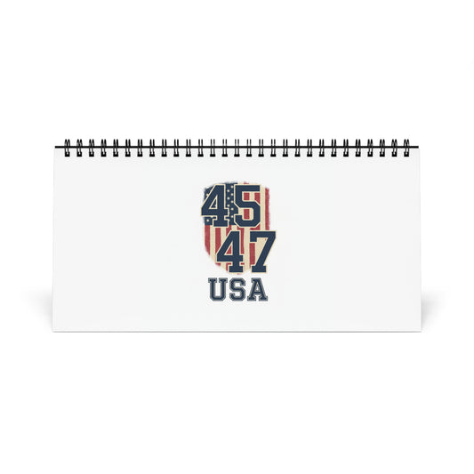 Desktop Calendar — Vintage USA 45/47 Patriotic Desk Calendar