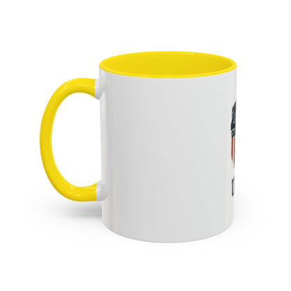 USA 45 47 Shield Accent Coffee Mug – Patriotic American Flag Design