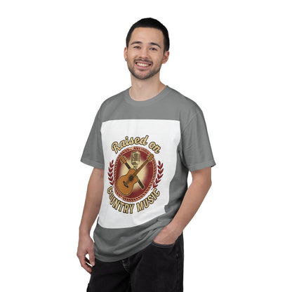 Raised on Country Music T-Shirt — Retro Guitar & Microphone Graphic