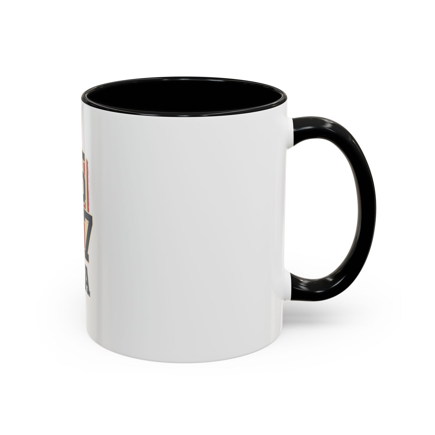 USA 45 47 Shield Accent Coffee Mug – Patriotic American Flag Design
