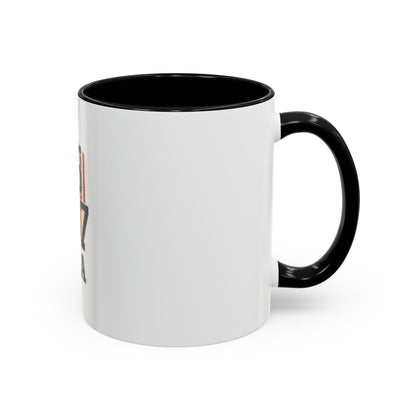 USA 45 47 Shield Accent Coffee Mug – Patriotic American Flag Design