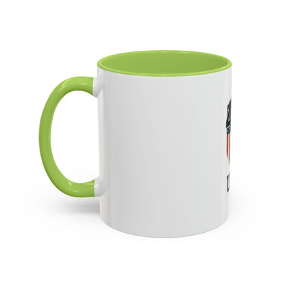 USA 45 47 Shield Accent Coffee Mug – Patriotic American Flag Design